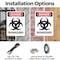 Signmission Portrait Biohazard Danger Sign, Plastic, 10in W x 14in L, 2PK OS-2PACK-DS-P-1014-V-1933 - alternate 5